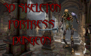 3D Skeleton Castle Dungeon Fort Escape Offline RPG screenshot 0