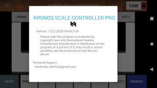 Korg Kronos Scale Controller Pro screenshot 0