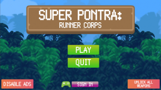 Super Pontra: Runner Corps 2D Jogo de Ação e Tiro screenshot 6