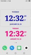 Digital Clock Live Wallpaper-7 screenshot 9