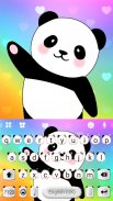 Cute Panda Coming Keyboard The screenshot 2