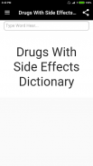 Drugs Side Effects Dictionary screenshot 1