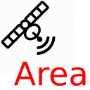 GPS area measure - land survey Icon