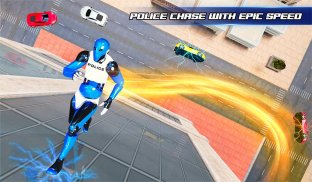 روبوت الشرطة الكبرى بطل السرعة ألعاب الروبوت screenshot 1