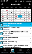 UN Calendar of Observances screenshot 0