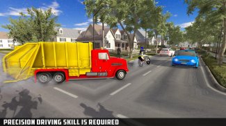 कचरा परिवहन ट्रक: चालक कचरा सिम्युलेटर screenshot 5