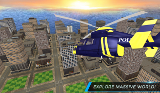 Real City Police Helicopter Games: Rescue Missions screenshot 2