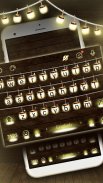 Tema Keyboard Warm Light Lanterns screenshot 1