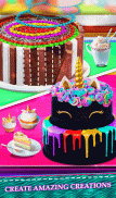 کیک واقعی آشپزی بازی! دسر تک شاخ رنگین کمان screenshot 5