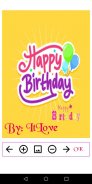 Happy Birthday Cards: Create own birthday cards screenshot 5