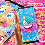 Emoji schittert live wallpaper screenshot 6