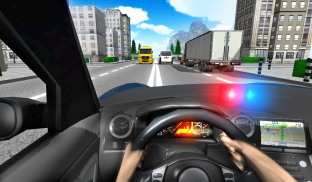 Police Driving In Car screenshot 0