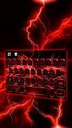 Red Lightning Tastatur-Thema screenshot 2