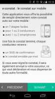 e-constat auto Screen