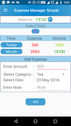 Expense Manager Simple screenshot 1