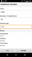 Installments Calculator screenshot 1