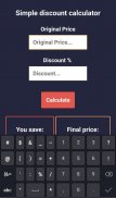 Simple Discount Calculator screenshot 0