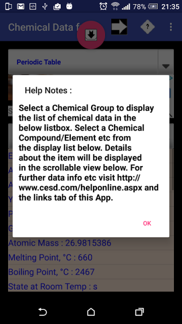 periodic table for android app Chemical  APK for Download  free Android Aptoide Data