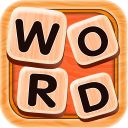 Wooden Word Across Puzzle :  A Crossword Connect Icon
