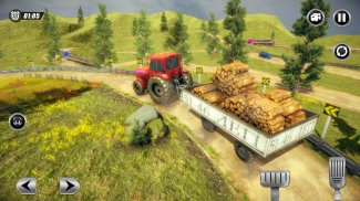 Tractor Trolley Farming Transport: Offroad Drive screenshot 0