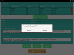 Invoice PDF Maker for Mobile screenshot 2