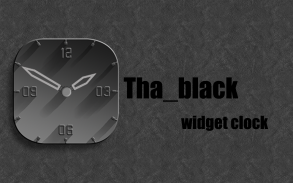 Tha_Black_Widget_Clock screenshot 0