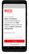 IESE Certificate Wallet screenshot 1