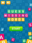 Guess Missing Words - Brain training game app-ATTU screenshot 4