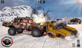 Furioso Carreras de coches muerte de nieve combate screenshot 19
