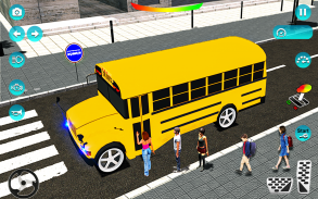 Coach School bus driving game screenshot 0