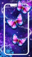 Purple Butterfly Live Wallpaper screenshot 1