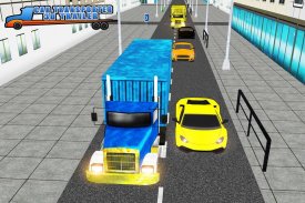 الناقل سيارة 3D مقطورة سيم screenshot 0