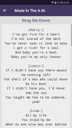 One Direction Lyrics screenshot 2