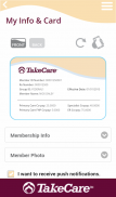 TakeCare app screenshot 1