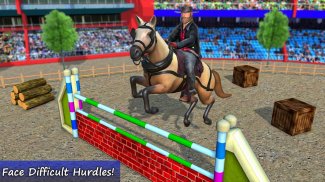 Real Horse World Jumping Game screenshot 0