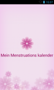 Mein Menstruationskalender screenshot 0