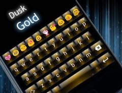 Dusk Gold Emoji Keyboard screenshot 1