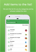 My list- Creates a shared shopping list screenshot 0