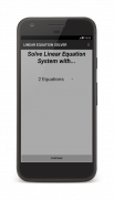 Linear Equation Solver screenshot 0