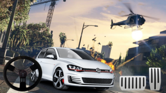 VW Golf Drive Ahead Simulator 3D screenshot 0