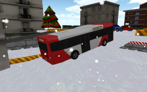 Bus winter parking - 3D game screenshot 9