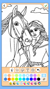Horse coloring pages game screenshot 0