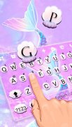 Pastel Mermaid Tail Keyboard Theme screenshot 2