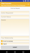 "Vital Concern" Church App Communication Network screenshot 4
