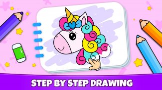 Unicorn Coloring Book & Games screenshot 1