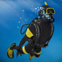 Scuba Dive Master Deep Sea Icon