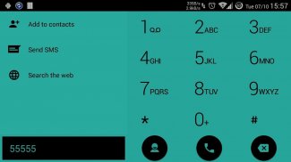 Dialer theme Flat Aqua screenshot 7