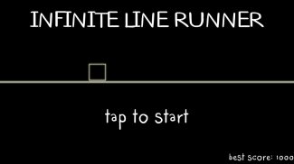 Infinite 2d line runner - avoid triangle obstacles screenshot 0