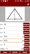 Triangle Calculator and Solver screenshot 1
