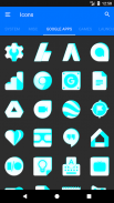 Inverted White and Cyan Icon Pack ✨Free✨ screenshot 7